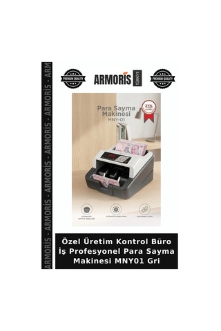 Özel Üretim Kontrol Büro İş Profesyonel Para Sayma Makinesi Mny01 Gri