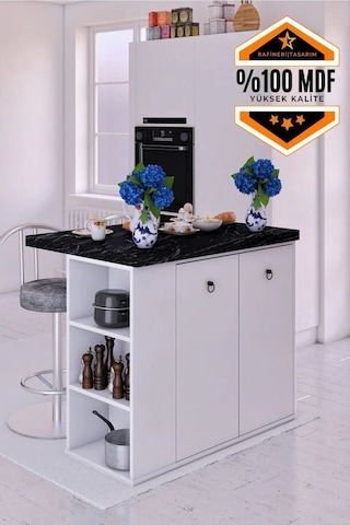 Noma Mdf Mutfak Adası Mutfak Dolabı Ada Mutfak Yemek Masası Bendir