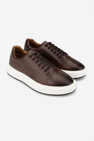 Valmenti Erkek Hakiki Deri Taba Sneakers & Spor Ayakkabı 1093 2276 Erk Ayk Y25 Taba Taba