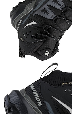 Salomon X Ultra 360 Mid Gtx / Ltr Mid Erkek & Kadın Outdoor Bot Su Geçirmez Trekking & Hiking Siyah - Gri
