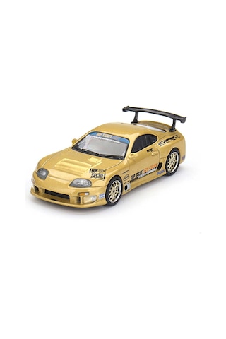 Mini Gt 961 1/64 Toyota Supra A80 Top Secret Gt-300 Top Secret Gold - Blister Paket