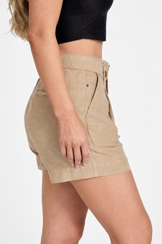 Guess Shaye Kadın Keten Karışımlı Relaxed Fit Şort Çok Renkli