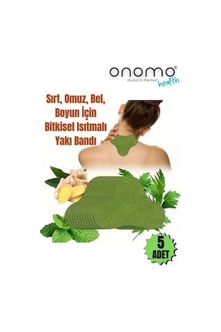 Health Sırt, Omuz, Bel, Boyun, Fıtık Için Bitkisel Isıtmalı Fizik Yakı Bandı 5 Adet