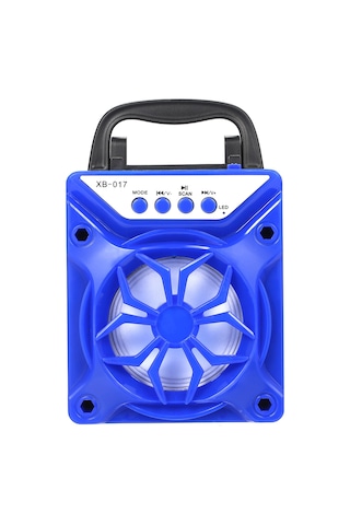 Suofeng Xb-017 Taşınabilir Bluetooth Hoparlör - Tws Kart Desteği İle Subwoofer Kalitesi, Mavi