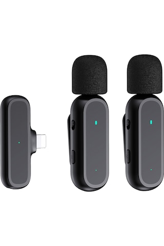 Reedark Kablosuz Klipsli Mikrofon Seti - 20m Menzil, Gürültü Azaltma, Şarj Kutusu İle İphone Uyumlu