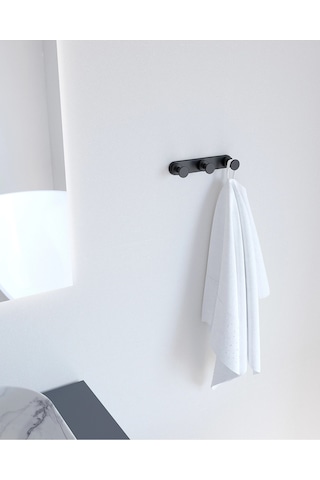 Tecno Black Askı, Üçlü - Mat Siyah Mat Siyah