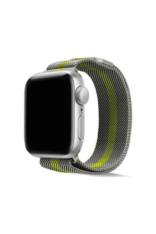 Apple Watch Uyumlu Ultra 49mm Kordon Krd-40 Metal Strap Kayış - Kahverengi