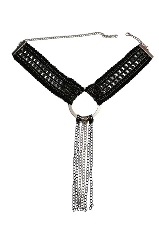 Perimir Gotik Zincir Kolye Siyah