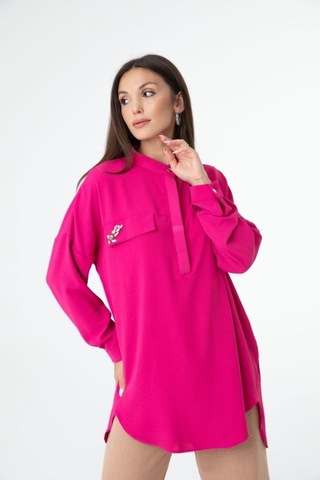 Soul By Loreen Loreen 20487-22y Kadın Tunik LOREEN-20487-R0507 Fuşya