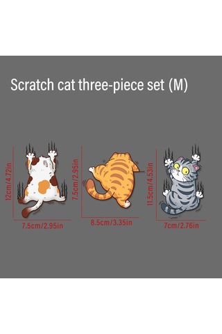 Araba Çıkartmaları Havalı Araba Çıkartmaları Komik Evcil Hayvan Kedi Çıkartmaları M