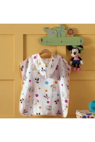 Disney Mickey Baby Pamuk Lisanslı Müslin Panço-Çok Renkli