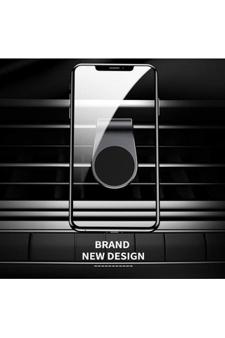 Yingfu Manyetik Araç Telefon Tutucu Siyah - 2'li Paket - Havalandırma Menfezi Montajı - İphone, Samsung, Huawei Uygun Diğer