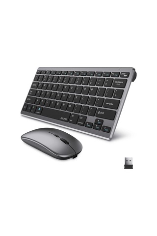 Şarjlı Kablosuz Klavye Ve Mouse Seti Kompakt Taşınabilir Uczzzkb02klavye-3 Diğer