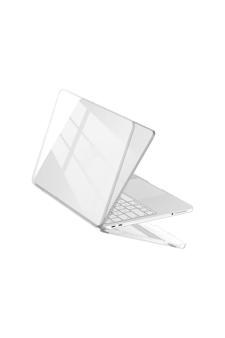Apple Uyumlu MacBook Neo 13inç Case A18 Pro A3404 Kılıf Kristal Ön Arka Şeffaf Kapak Renksiz