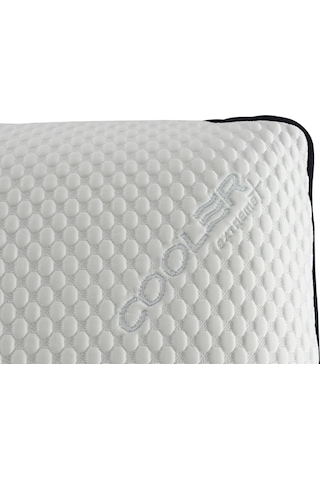 Rudu Cooler Soğuk Hissiyatlı Yastık Kılıfı Visco Visko 60x40x14cm Beyaz - Lacivert