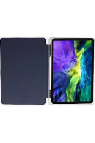 Apple Uyumlu iPad Pro 11 İnç M4 2024 Kılıf Kalem Şarj Bölmeli Case A2836 A2837 A3006 Kılıf