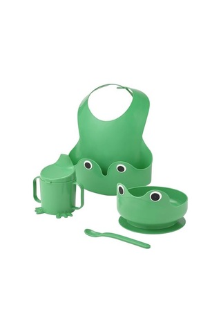 Ikea Mata Çocuk Yemek Seti, Parlak Yeşil, 4 Parça