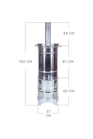 Metehan MTH-561 Battal Boy 3 Demlikli Semaver