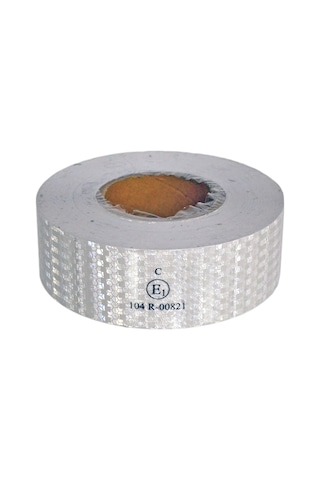 Nyf Fosfor Bant Petekli Reflektiv 5,5 Cm X 50 Mt Beyaz E Belgeli Bx14 067