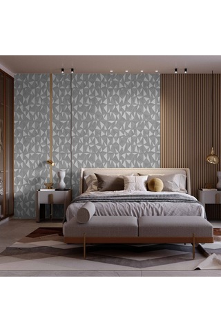 Adawall Omega 23204-3 Çizgili Modern Geometrik Desenli Düz Sade Duvar Kağıdı