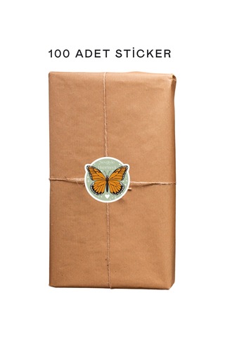 100 Adet Teşekkür Ederiz Stickers Paketleme Kargo Çıkartma Pyt077