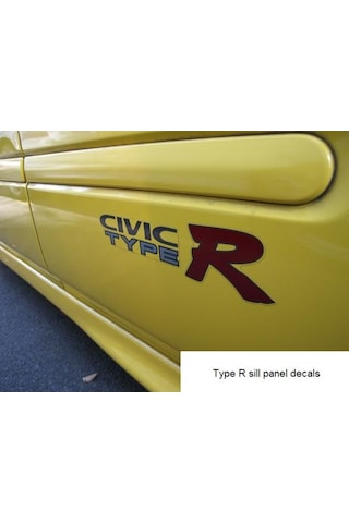 Oto Sticker Ek9 Honda Civic Type-R Sticker Seti