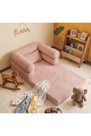 Miniwood Montessori Yatak Oyun Alanlı Bebek Yer Yatağı Sünger Çocuk Karyola 94 x 150 CM