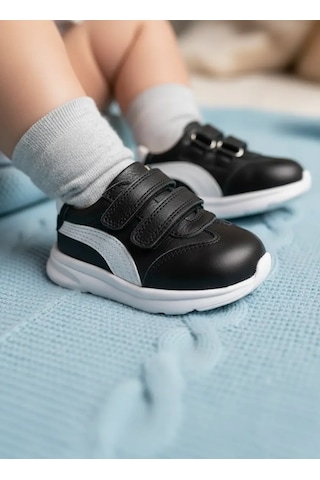 Tuğba Ortopedi 178 Bebek Deri Sneaker Siyah