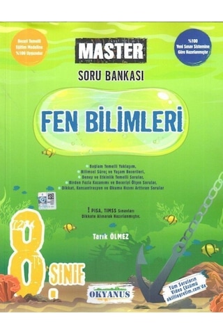 Okyanus Yayıncılık - 8.Sınıf Master Fen Bilimleri Soru Bankası