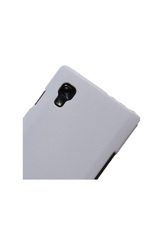 Nillkin Optimus L9 İle Uyumlu Sert Kauçuk Kılıf Beyaz