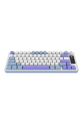 Hawk Gaming Hk255 Membrane Lcd Rgb Kablosuz/bluetooth Mavi Mor %75 Türkçe Gaming Klavye