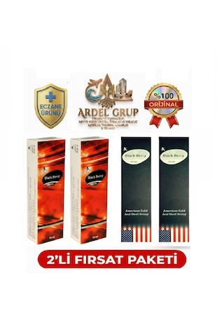 2 Adet Blackberry Geciktirici Sprey & 2 Adet Blackberry Kadın İstek Haz Artırıcı Set - %100 Orijinal Eczane Ürünü