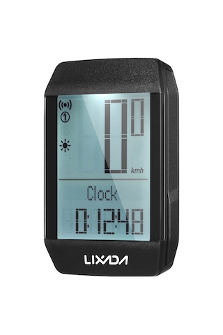 Lıxada Bkv-1800 Entegre Kasa Kablosuz Bisiklet Bilgisayarı Siyah