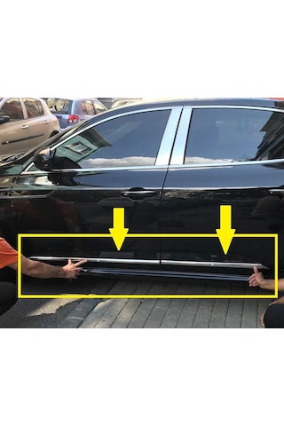 Renault Talısman 2016-2018 Krom Yan Kapı Çıtası Aksesuarı 4 Parça