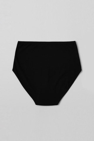 Kompedan Kadın Yüksek Bel Hamile Külot Seti Yumuşak Pamuklu Siyah - Ten Rengi