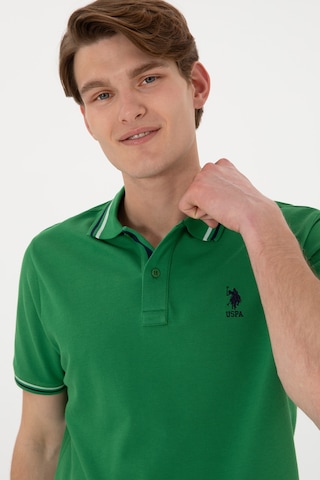 U.S. Polo Assn. Erkek Regular Fit Polo Yaka Yeşil Basic Tişört 50306011-VR054