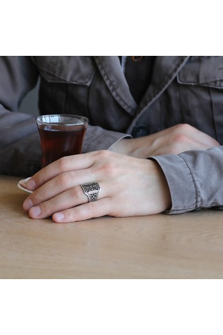 925 Ayar Gümüş Pusat Yüzüğü (429485147)