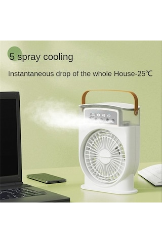 Fan Usb Kişisel Hava Soğutucu Mini Nemlendirici Misting Fan-beyaz Mf9rzw Beyaz