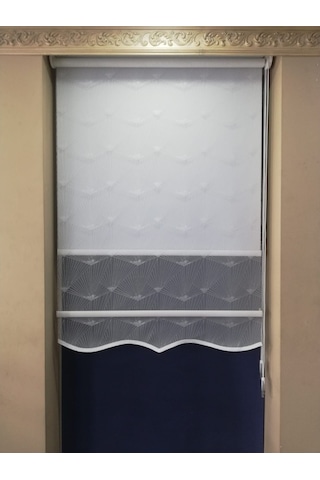 1.Kalite Tül&Stor Çift Mekanizmalı Perde Etekli