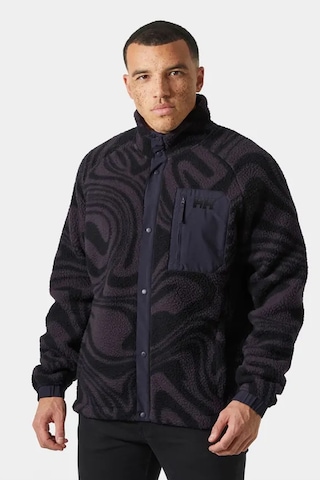 Helly Hansen Erkek Panorama Printed Pile Snap Mont Siyah