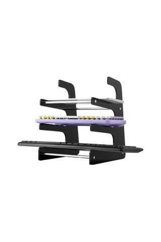 Sones Akrilik Klavye Saklama Braketi Üç Katmanlı Klavye Ekran Standı Siyah