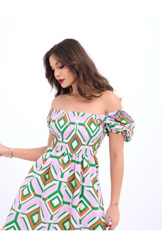 De'charme 5525 Elbise-beliza Altın