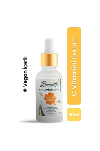 Leke Karşıtı Gözenek Sıkılaştırıcı Aloe Vera Panthenol Vegan C Vitamini Cilt Bakım Serumu 30 Ml