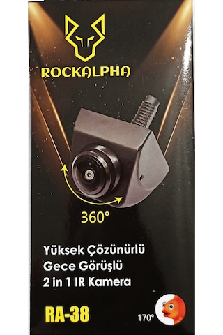 Pramit Geri Görüş Park Kamerası 1080p Ahd 170 Derece Balık Gözü 360 Dönen Ahd-cvbs Park Çizgi Ayarlı