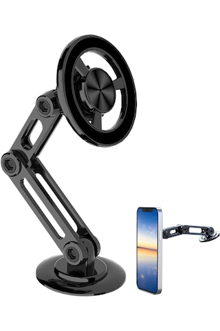 H52 Magsafe Araç İçi Oto Telefon Tutucu Metal Cama+torpidoya