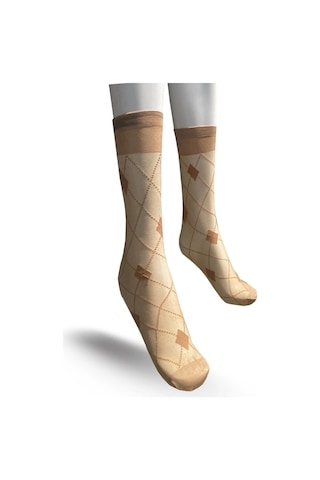 Kadın Emma Dizaltı Çorap Ten