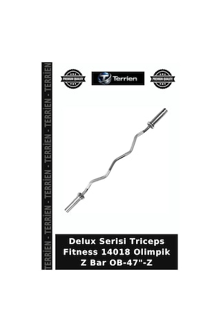 Delux Serisi Triceps Fitness 14018 Olimpik Z Bar Ob-47"-z