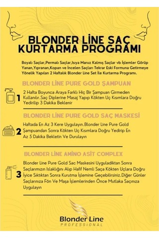 Yıpranmış Saçlar Için Acil Kurtarma Seti Şampuan & Maske & Sprey - 24 Farklı Bitkisel Yağ