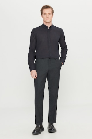 Premıum Altınyıldız Erkek Sıyah Yünlü Slim Fit Dar Kesim Beli Gizli Lastikli Yan Cepli Klasik Pantolon Siyah