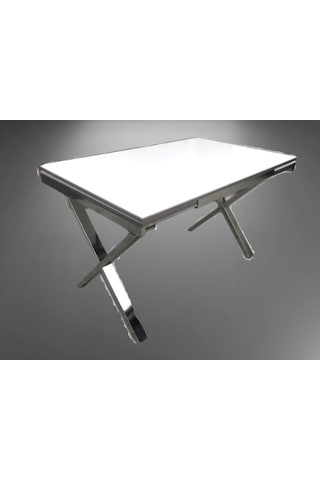 Masa Yandan Açıl X Ayak Metal Transmisyon çelik nikelaj glosspan tabla itinalı paket ve kargo El Yapım